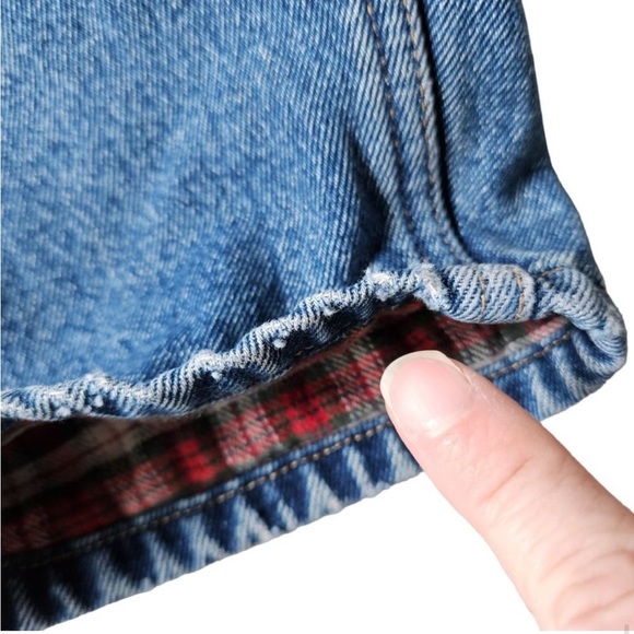 Vintage Eddie Bauer Flannel Lined Tapered Leg Jeans, size 10 petite - Picture 8 of 8